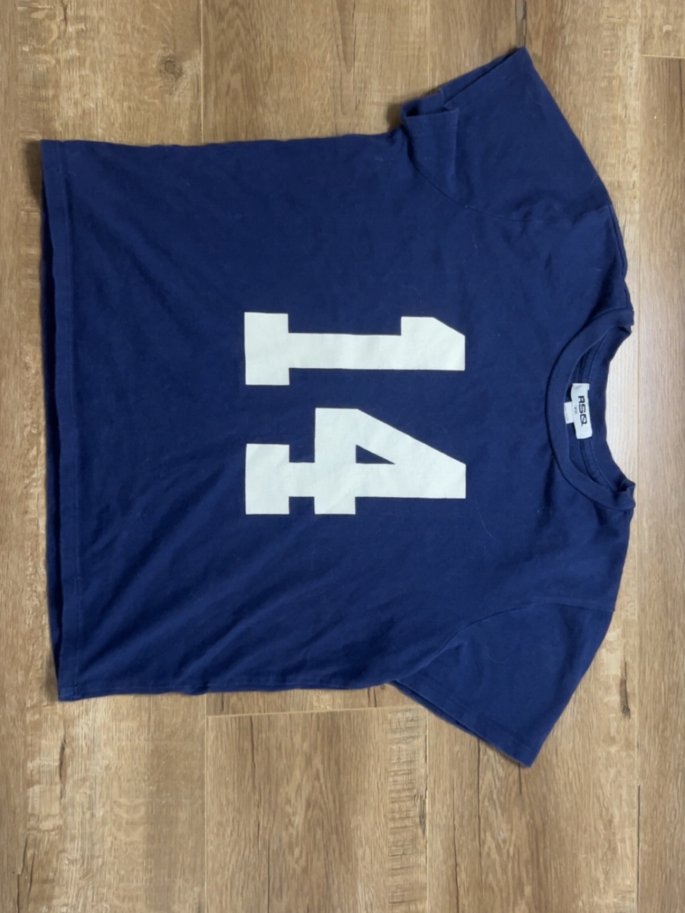 RSQ Navy Tee with White '14' Front Graphic